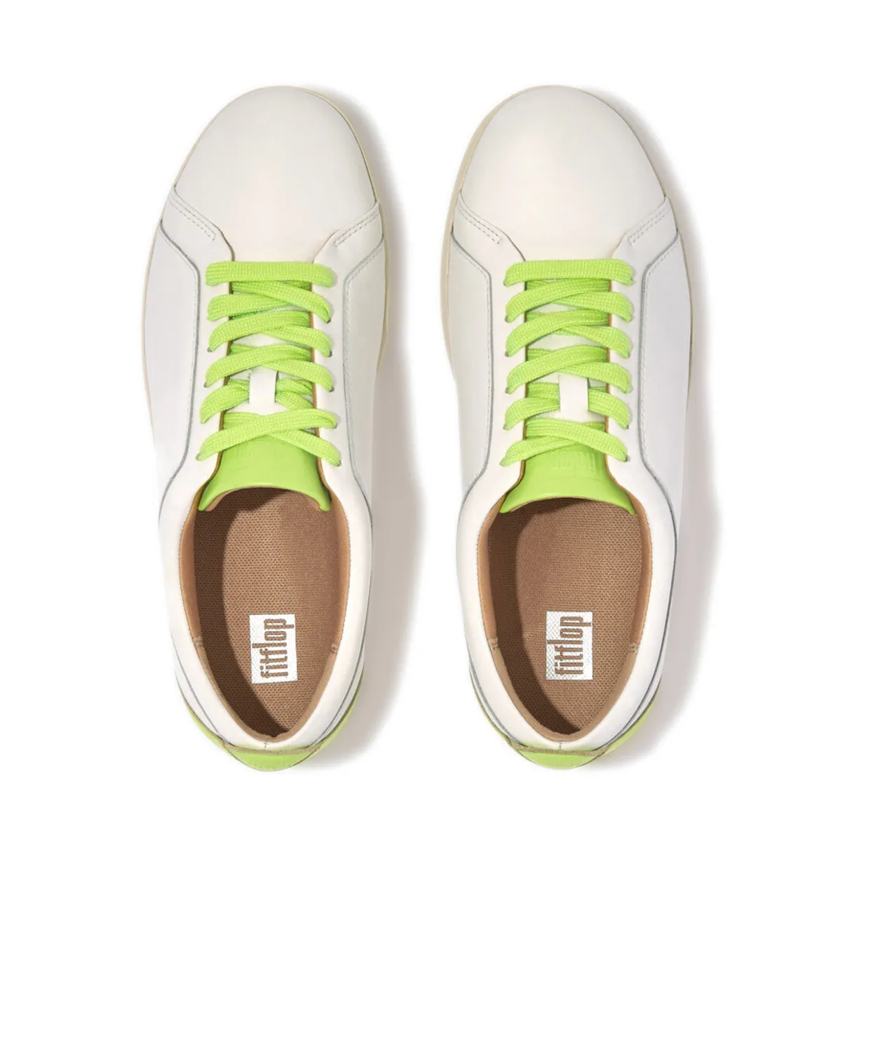 FitFlop Rally Leather Pop Sneakers Green