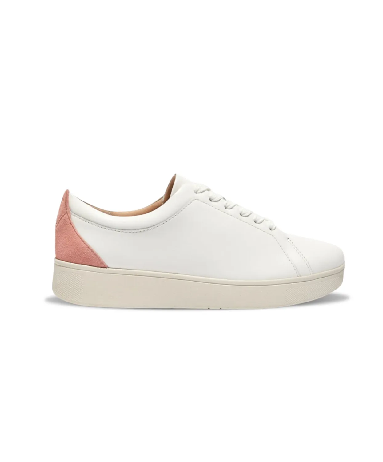 FitFlop Rally Suede-Back Sneakers Coral