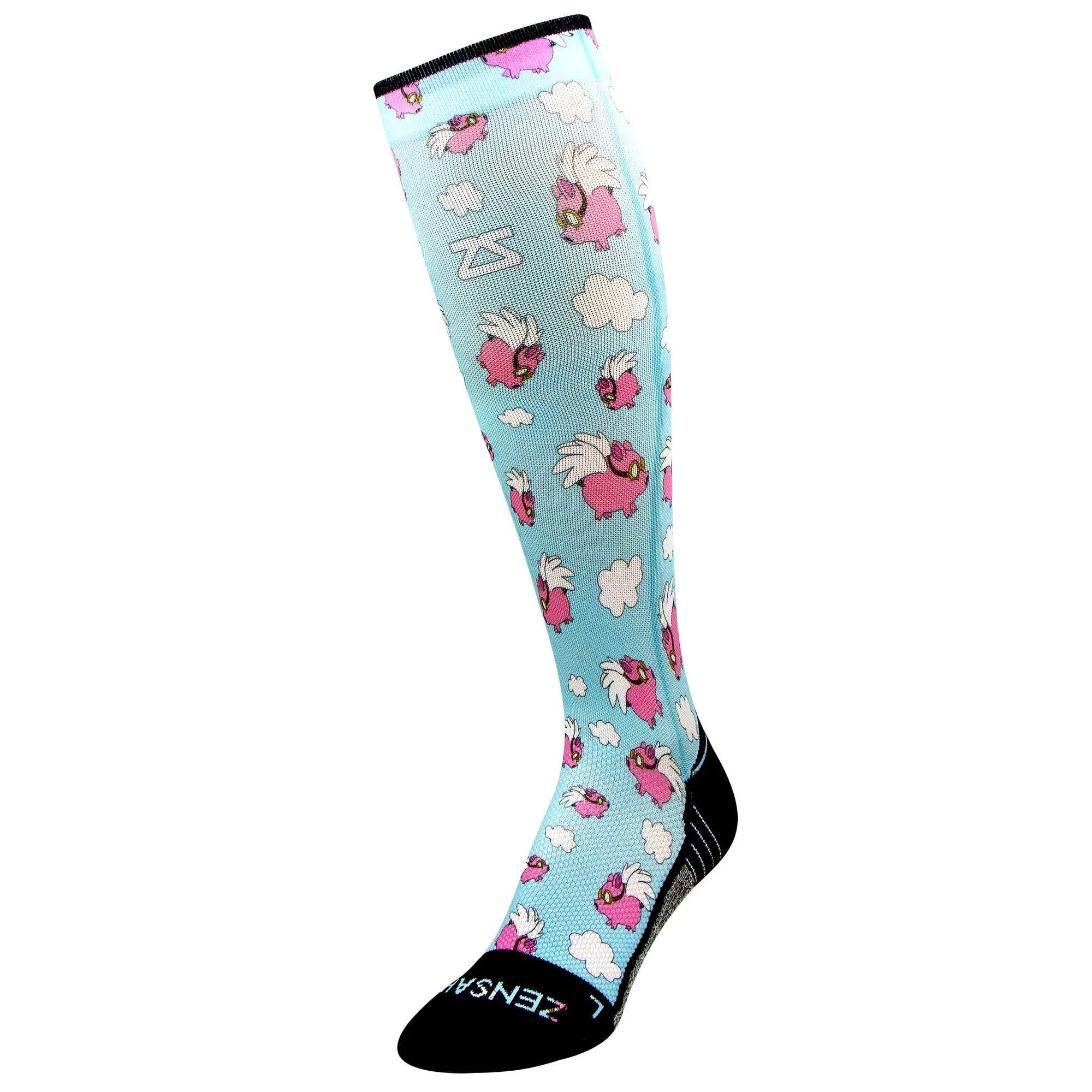 Flying Pigs Compression Socks (Knee-High)