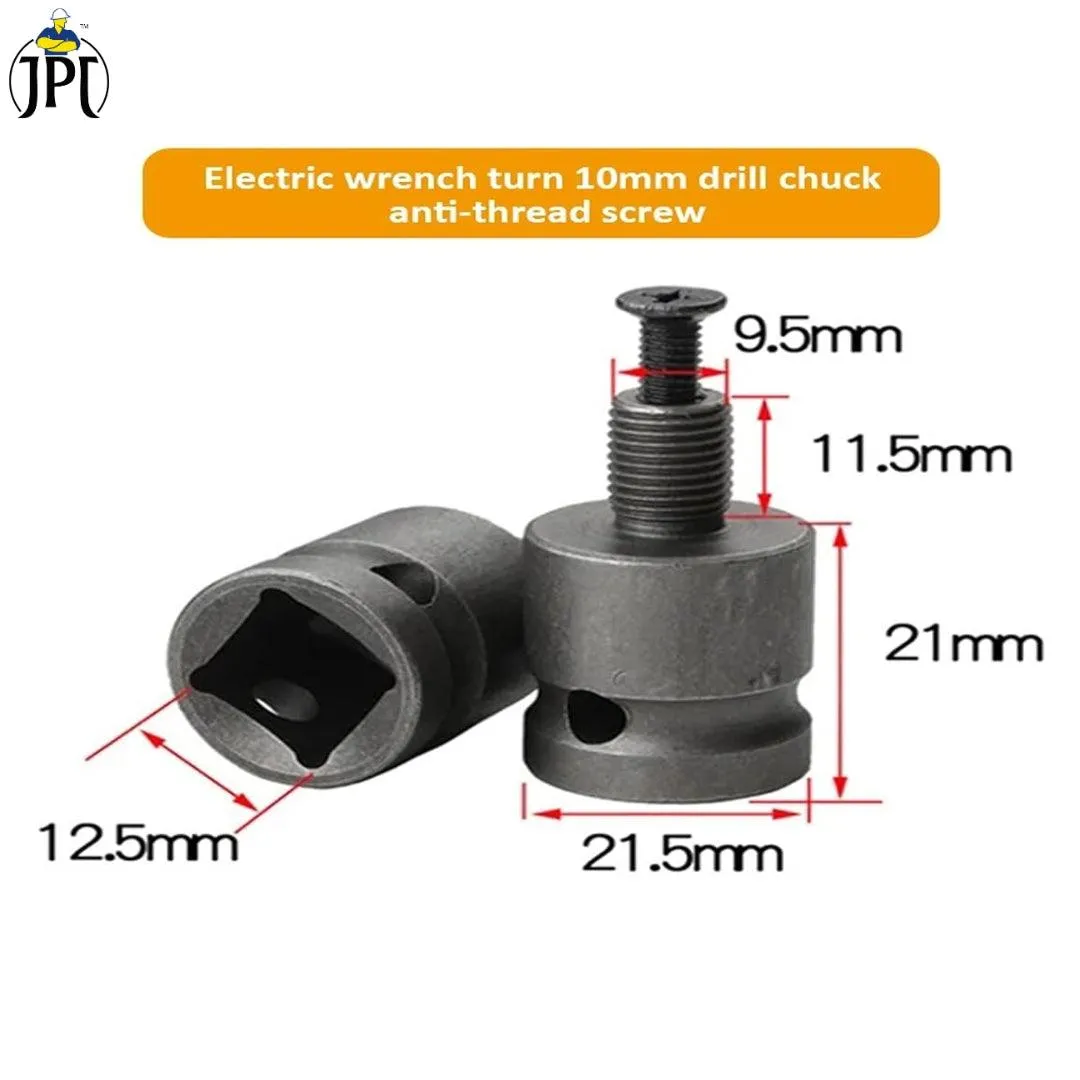 JPT Drill Chuck Adopter For Impact Wrench 1/2" Shank