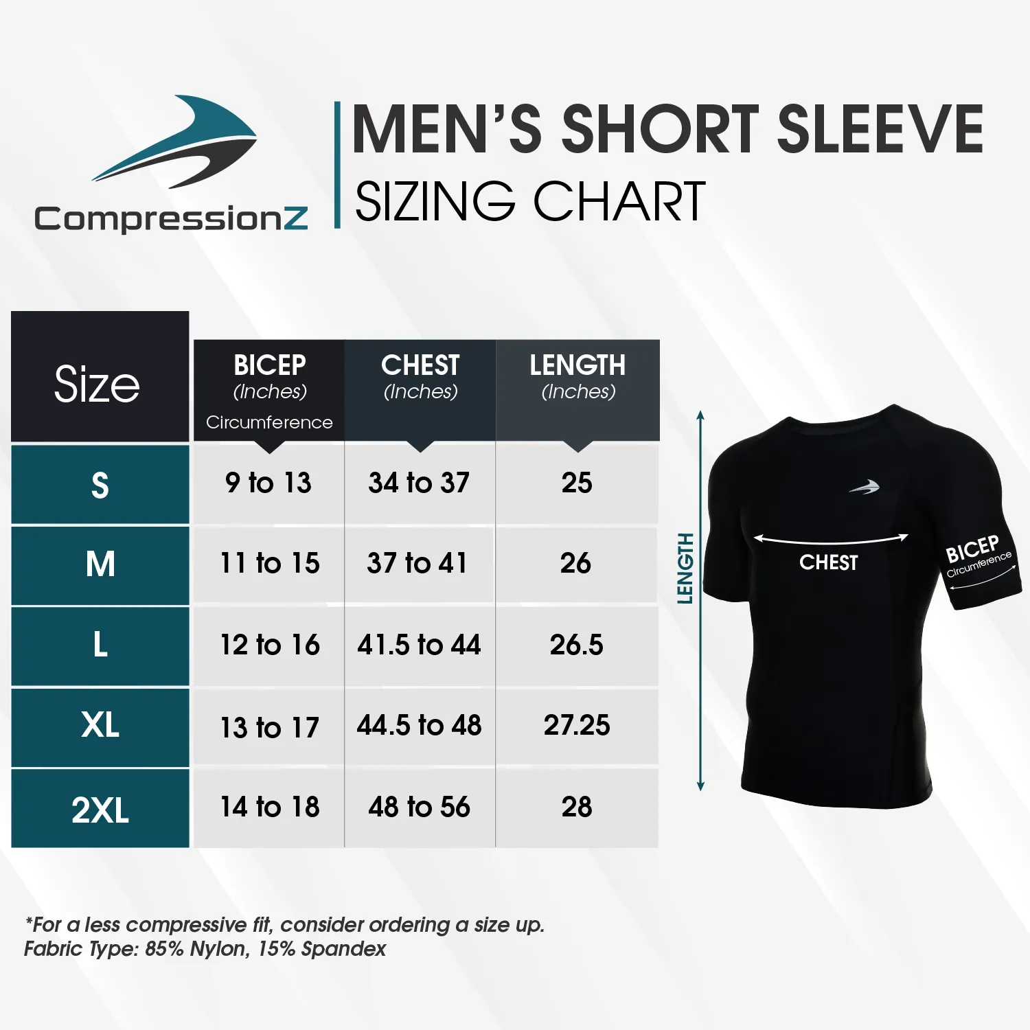 Men's Compression Short Sleeve Shirt - Navy Blue