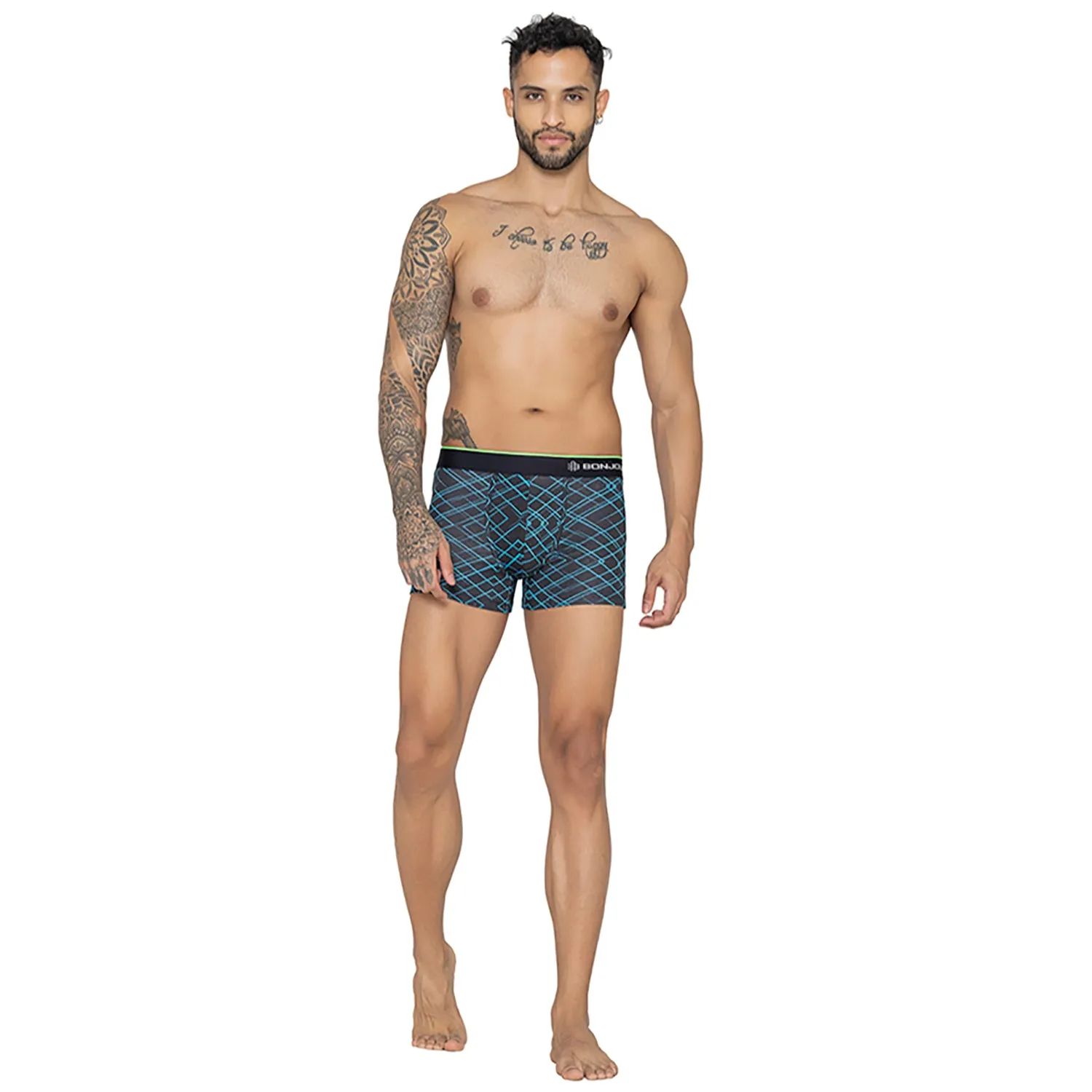 Men's Graphic Print Modal Cotton Trunks - Single Pack | Navy