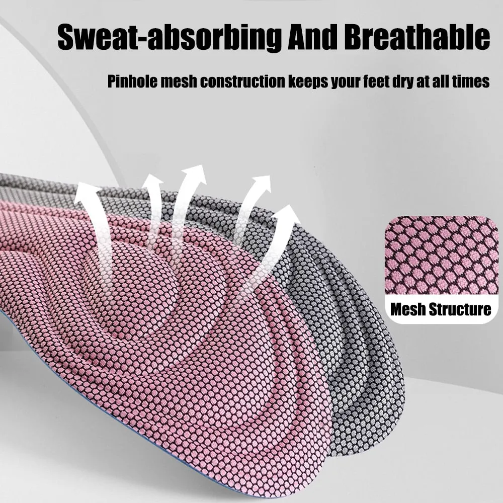 Nano Antibacterial Sport Insoles For Shoes Sneakers