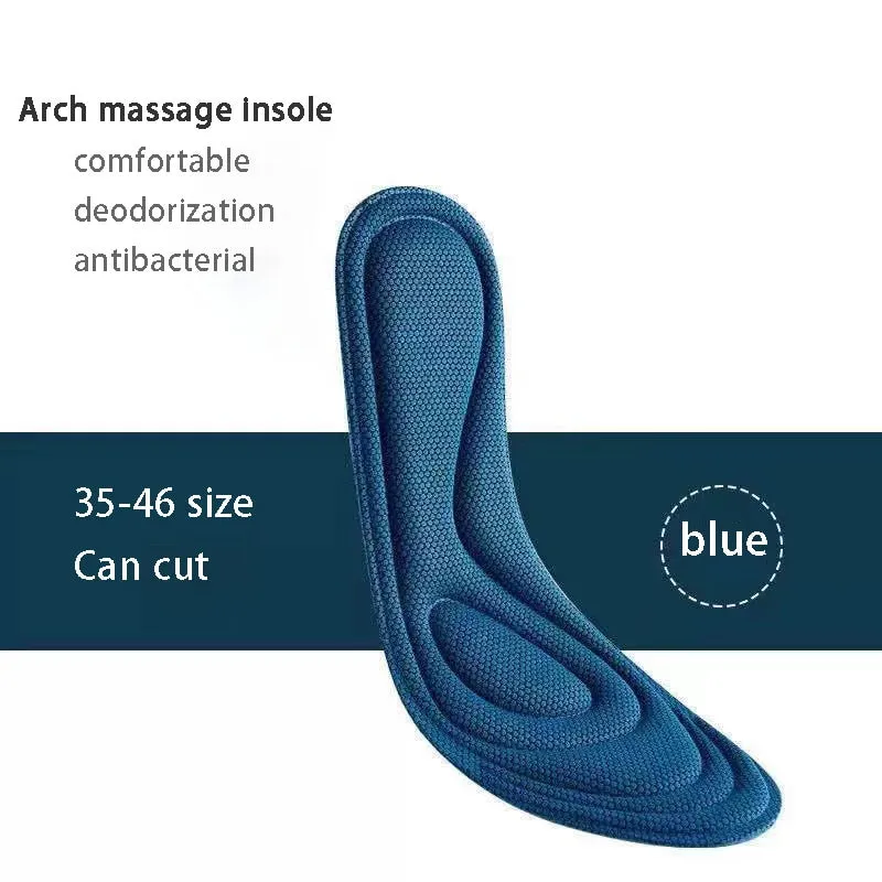 Nano Antibacterial Sport Insoles For Shoes Sneakers