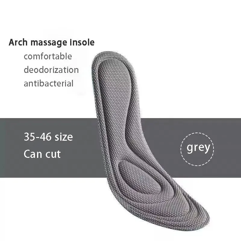 Nano Antibacterial Sport Insoles For Shoes Sneakers