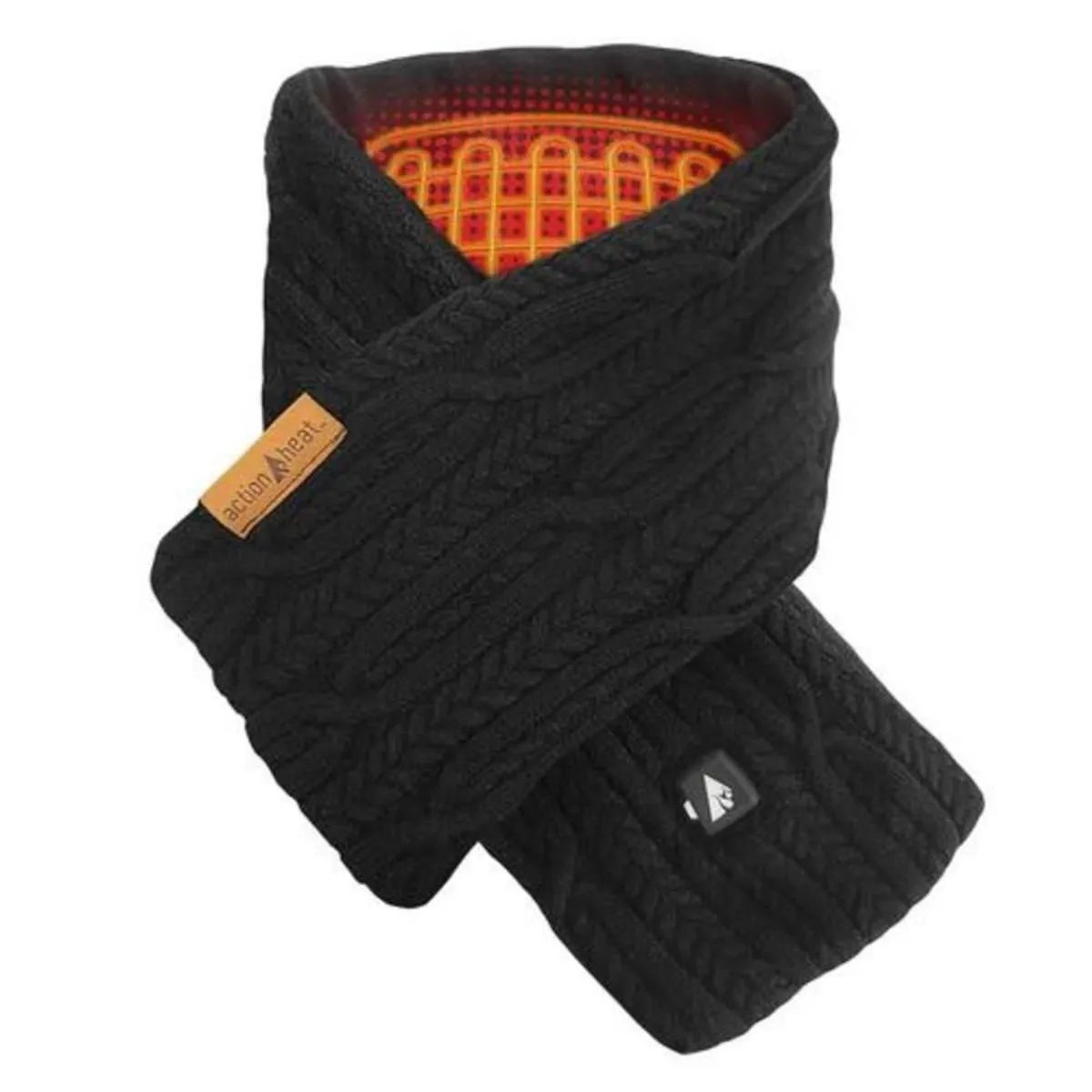 Open Box ActionHeat 7V Battery Heated Cable Knit Wrap Scarf