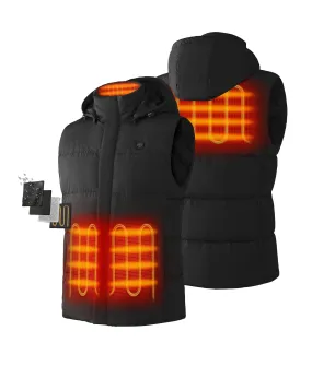 (Open-Box) Men's Heated Down Vest (Battery Set Not Included)