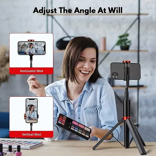 Portable 60" Aluminum Selfie Stick Tripod Stand