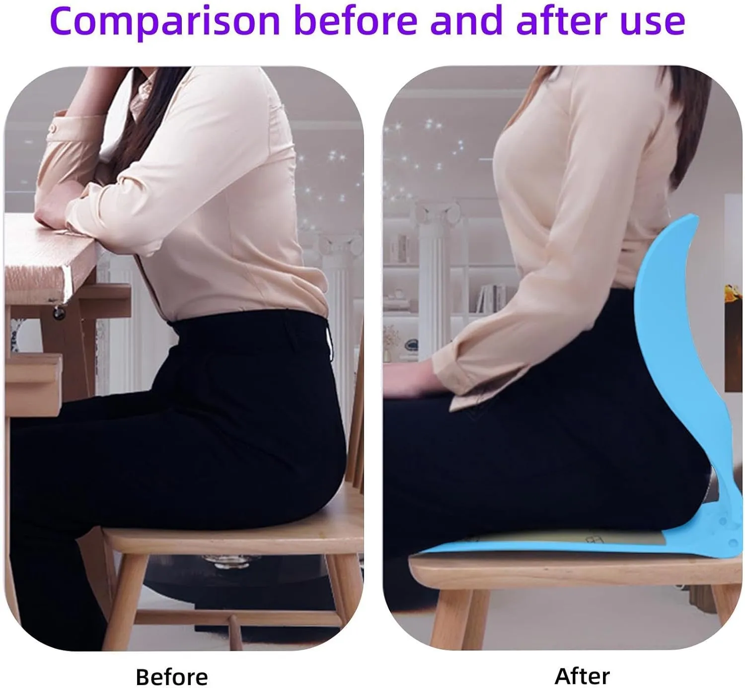 Posture Pro LUMBAR SUPPORT Ergonomic excellence: Lumbar support chair for optimal posture Green