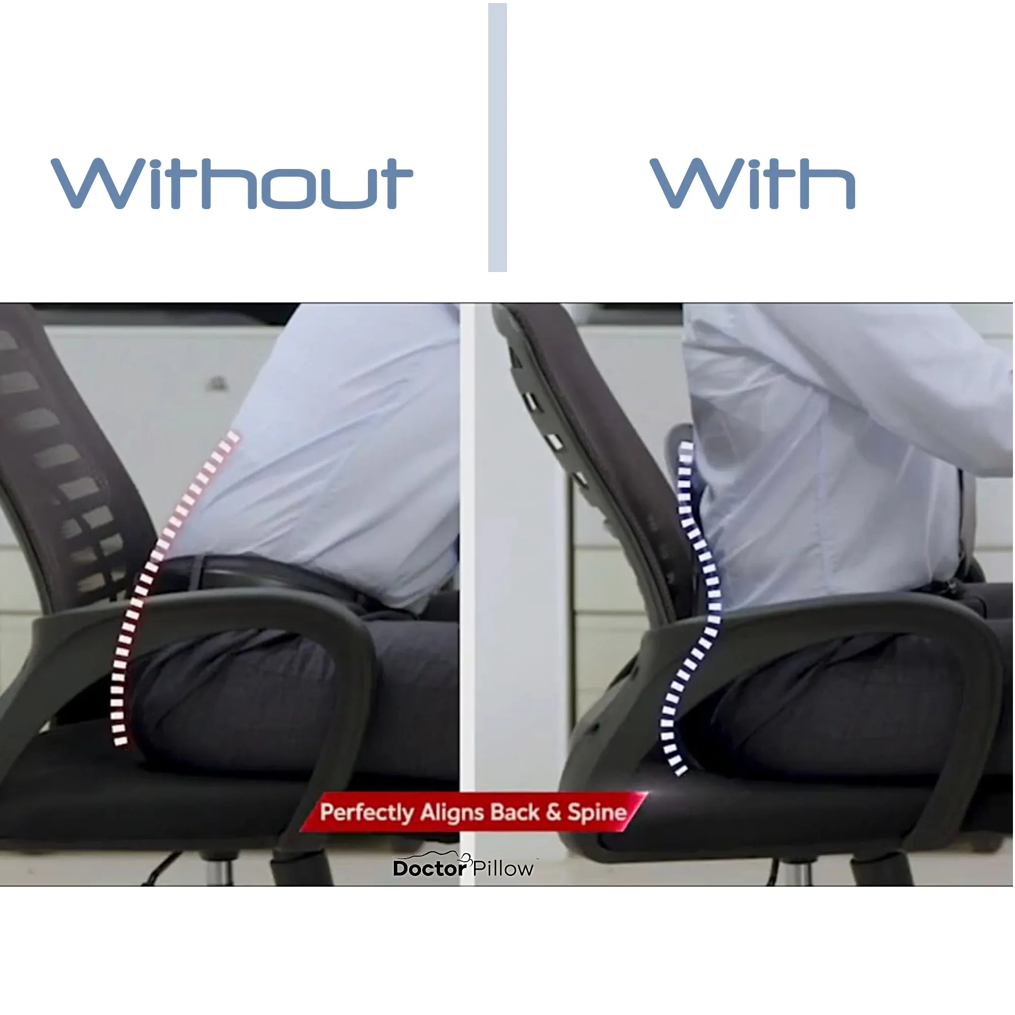 Posture Pro LUMBAR SUPPORT Ergonomic excellence: Lumbar support chair for optimal posture Green