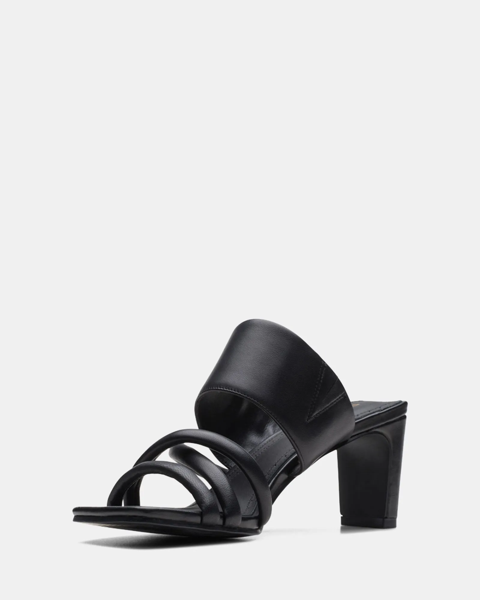 Seren65 Mule Black Leather