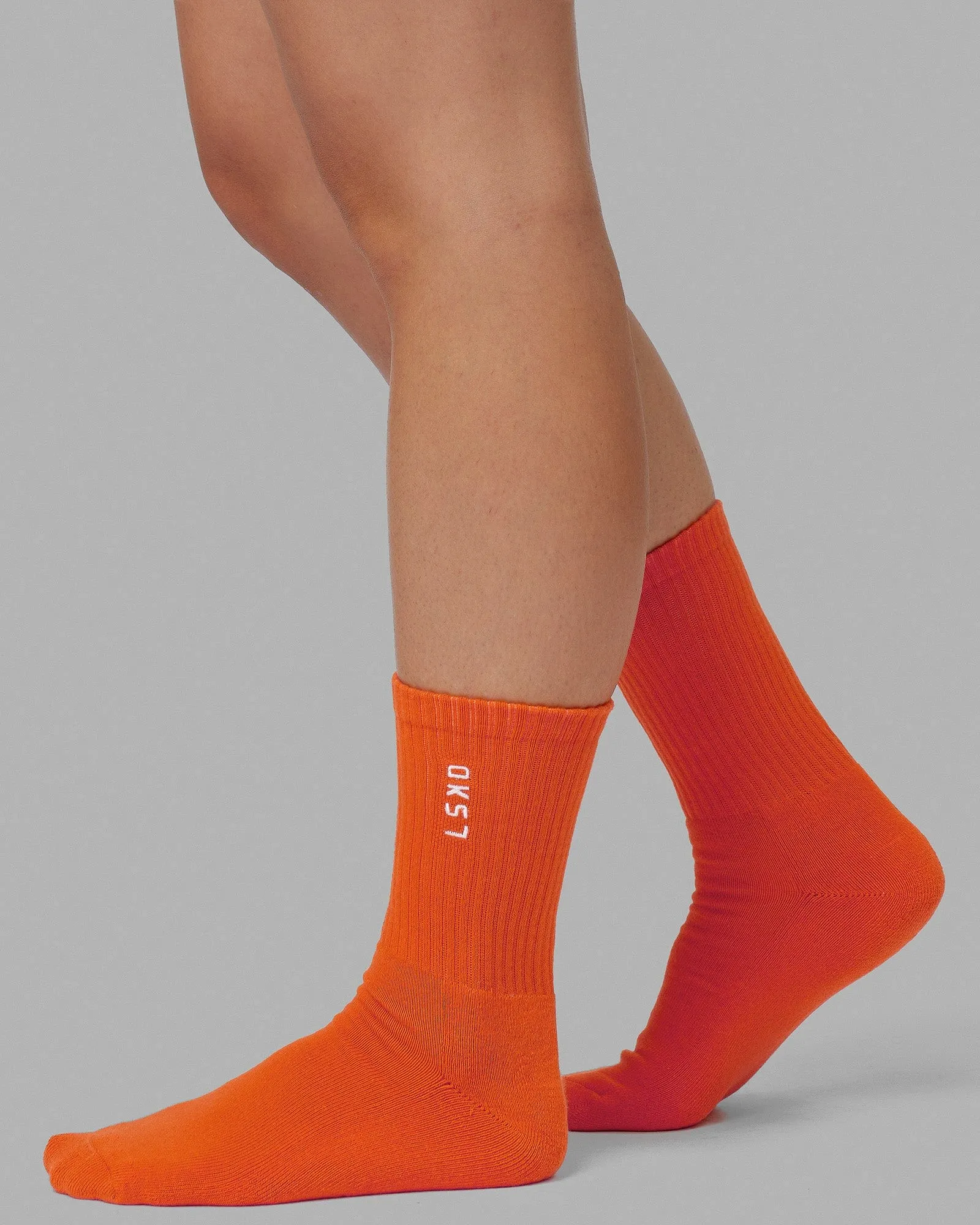 Signal 3 Pack Crew Socks - Impact Orange/Galactic Cobalt/Magenta