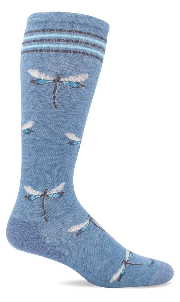 SockWell Dragonfly | Moderate Graduated Compression Socks Bluestone