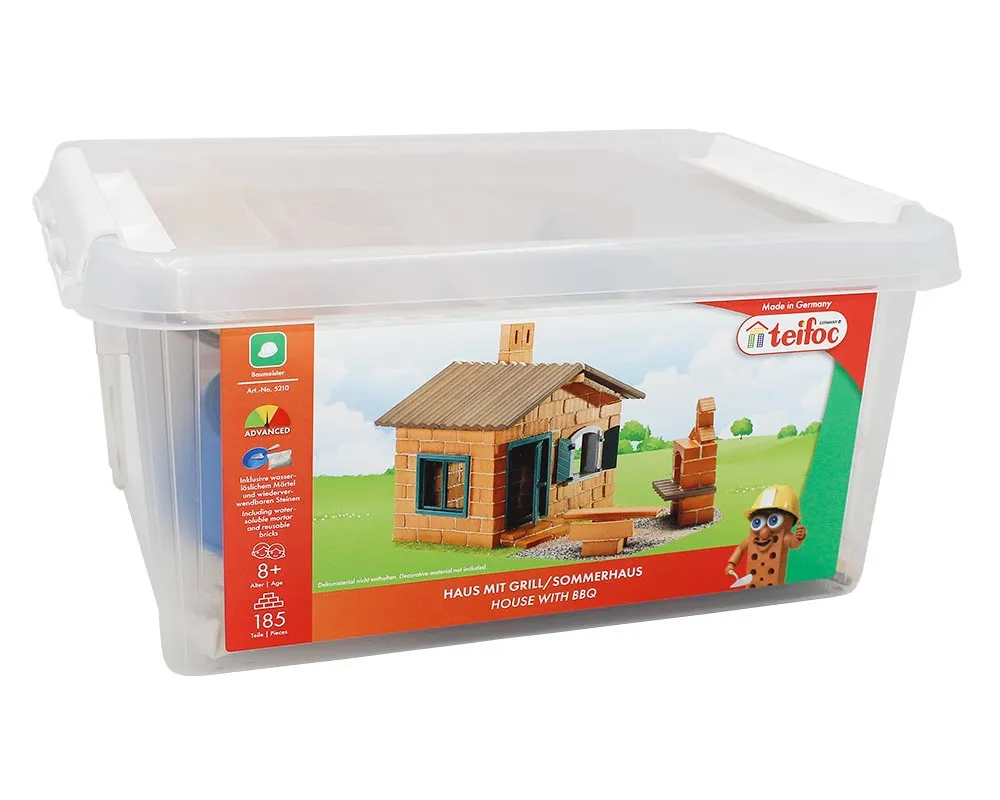 Teifoc Real Bricks Building Sets - House with BBQ