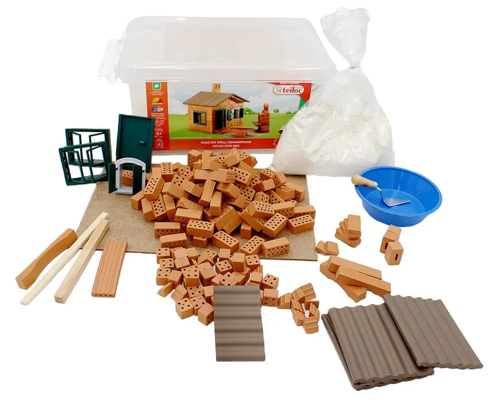 Teifoc Real Bricks Building Sets - House with BBQ