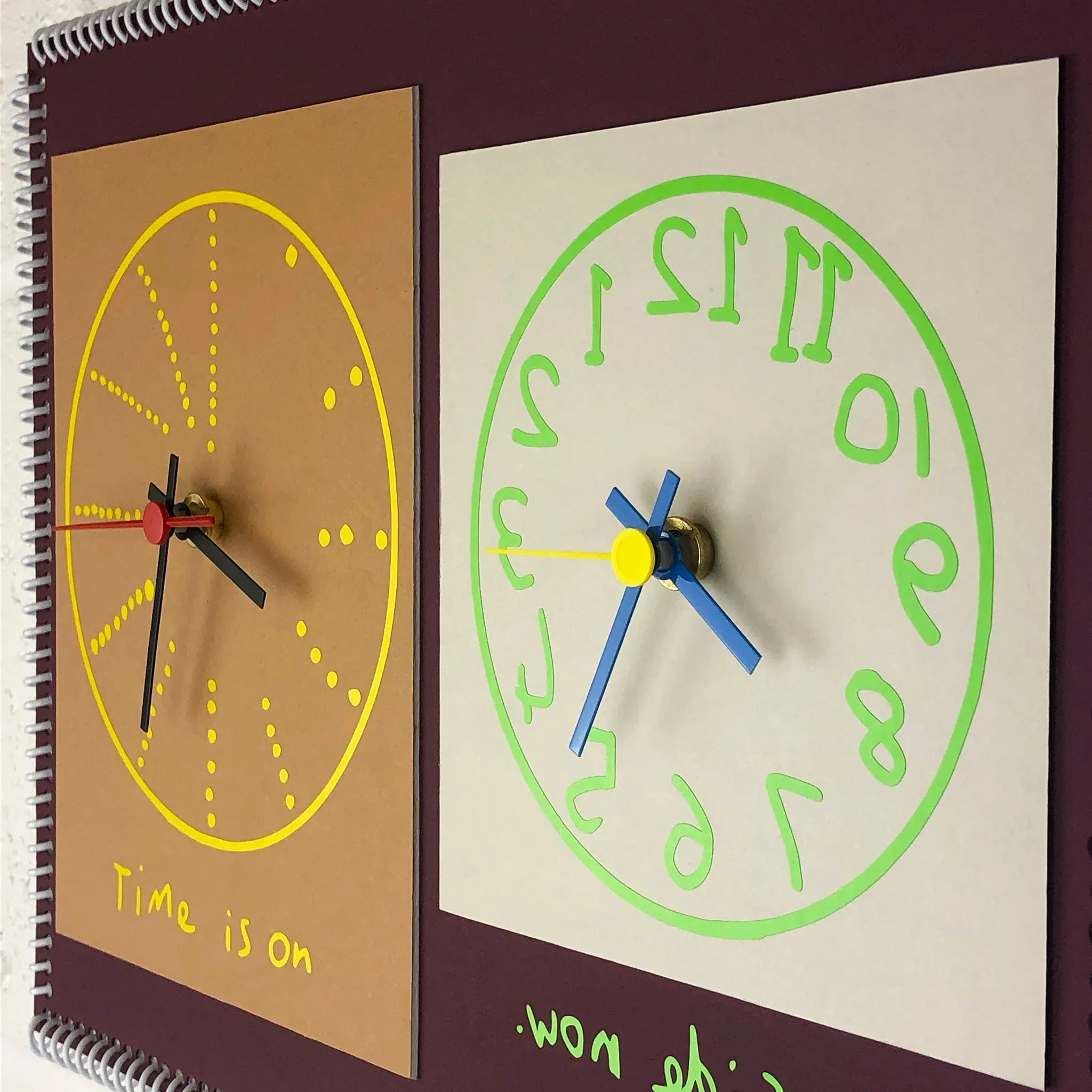 “Time is on my side now” double wall clock (2nd generation #002)