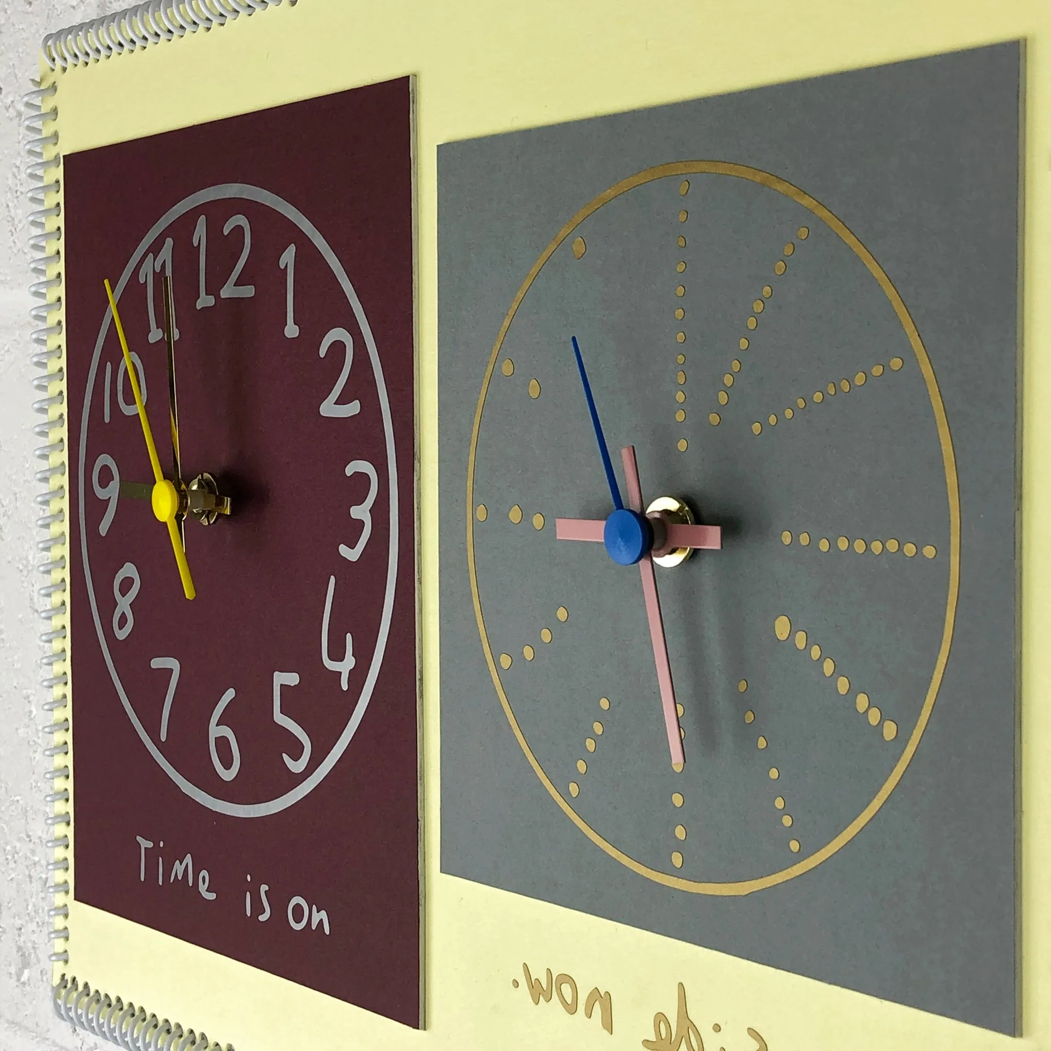 “Time is on my side now” double wall clock (2nd generation #007)