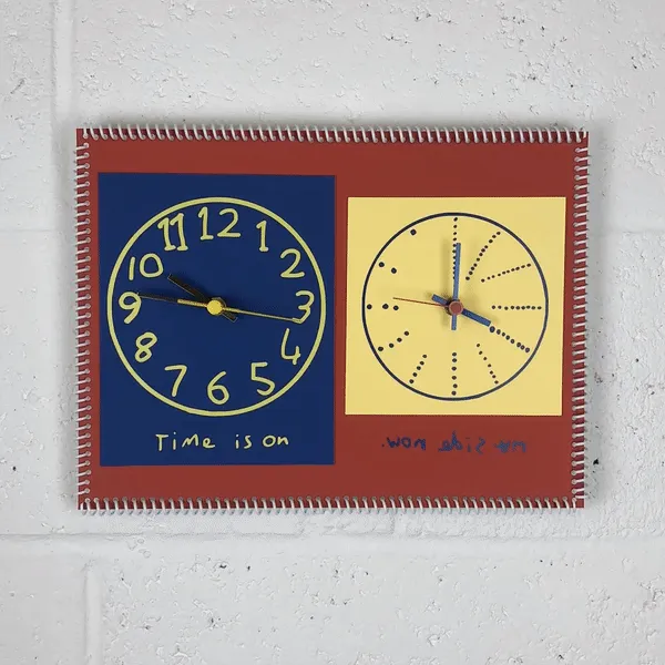 “Time is on my side now” double wall clock (2nd generation #010)