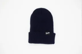 Waffle Knit Beanie - NAVY BLUE