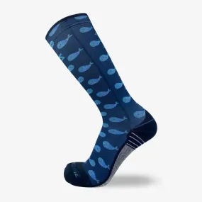 Whales Compression Socks (Knee-High)