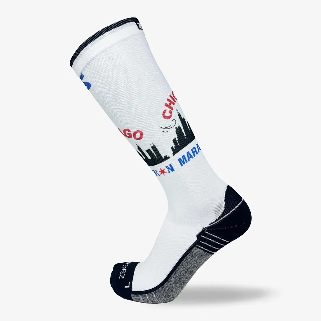 Windy Chicago Skyline Compression Socks (Knee-High)