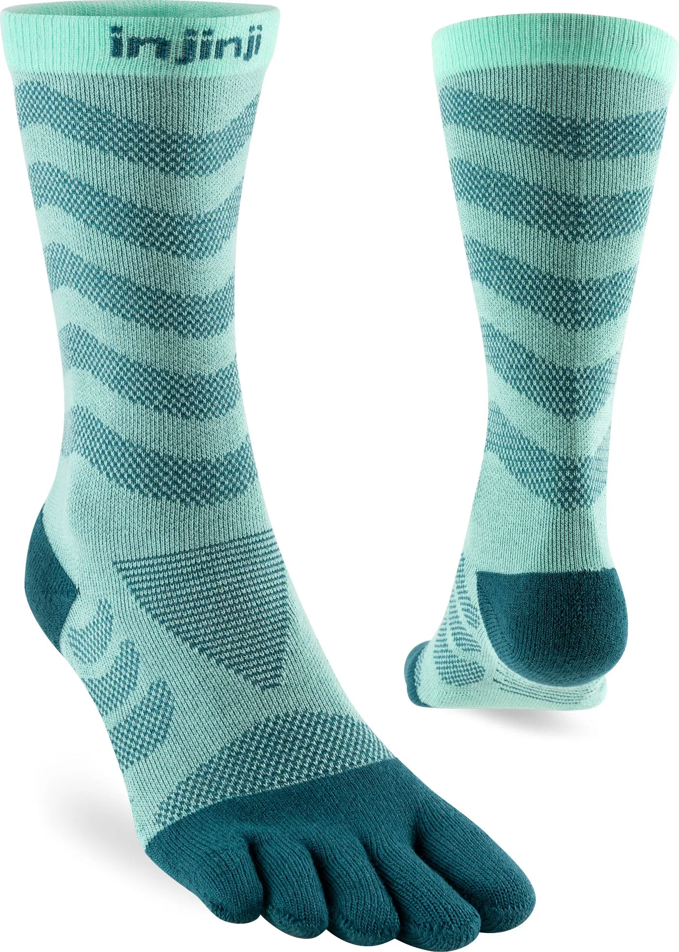 Women's Injinji Mid-Weight Ultra-Run Crew Length Toe Socks (INJ-WULTRA-CREW)