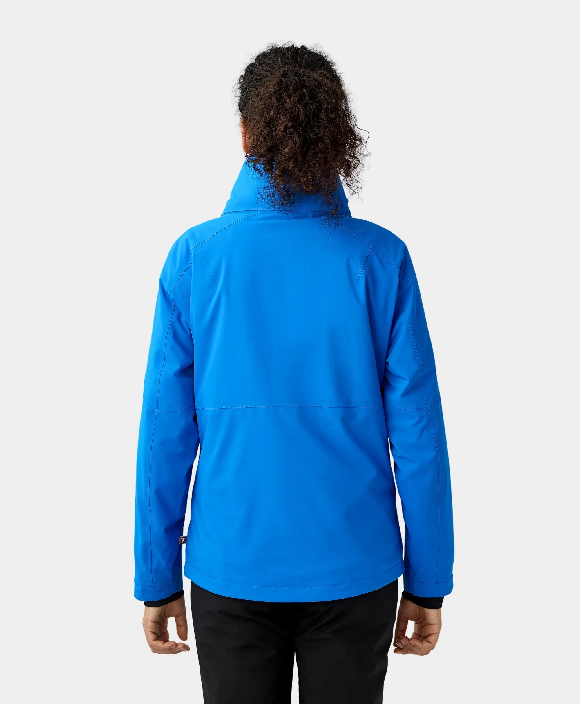 Women's Waterproof Heated Ski Jacket - Black/Blue (Apparel Only)