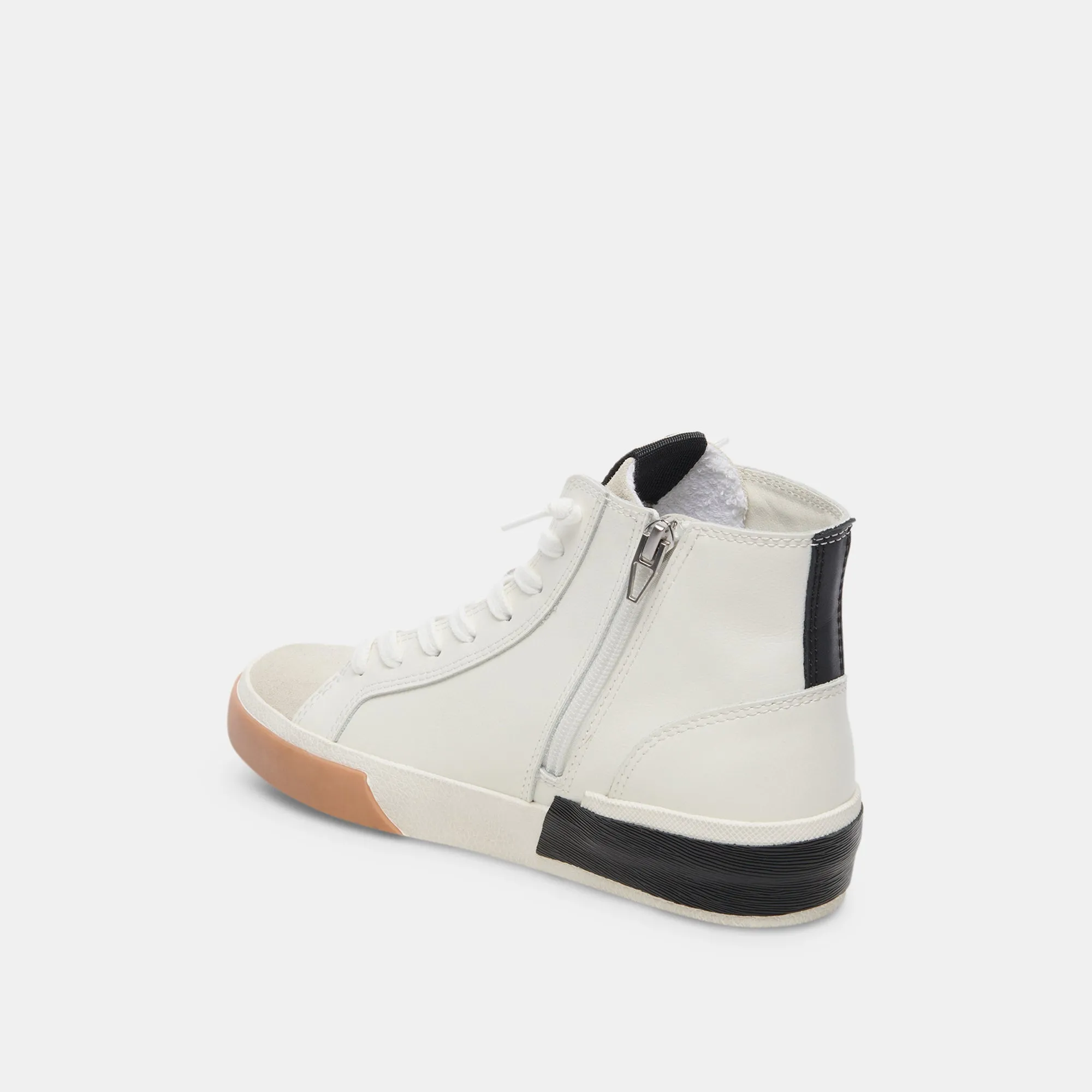 ZOHARA SNEAKERS WHITE BLACK LEATHER