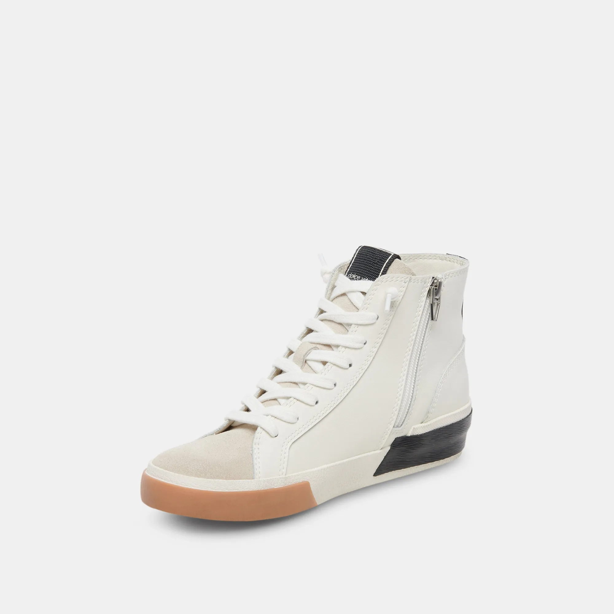 ZOHARA SNEAKERS WHITE BLACK LEATHER