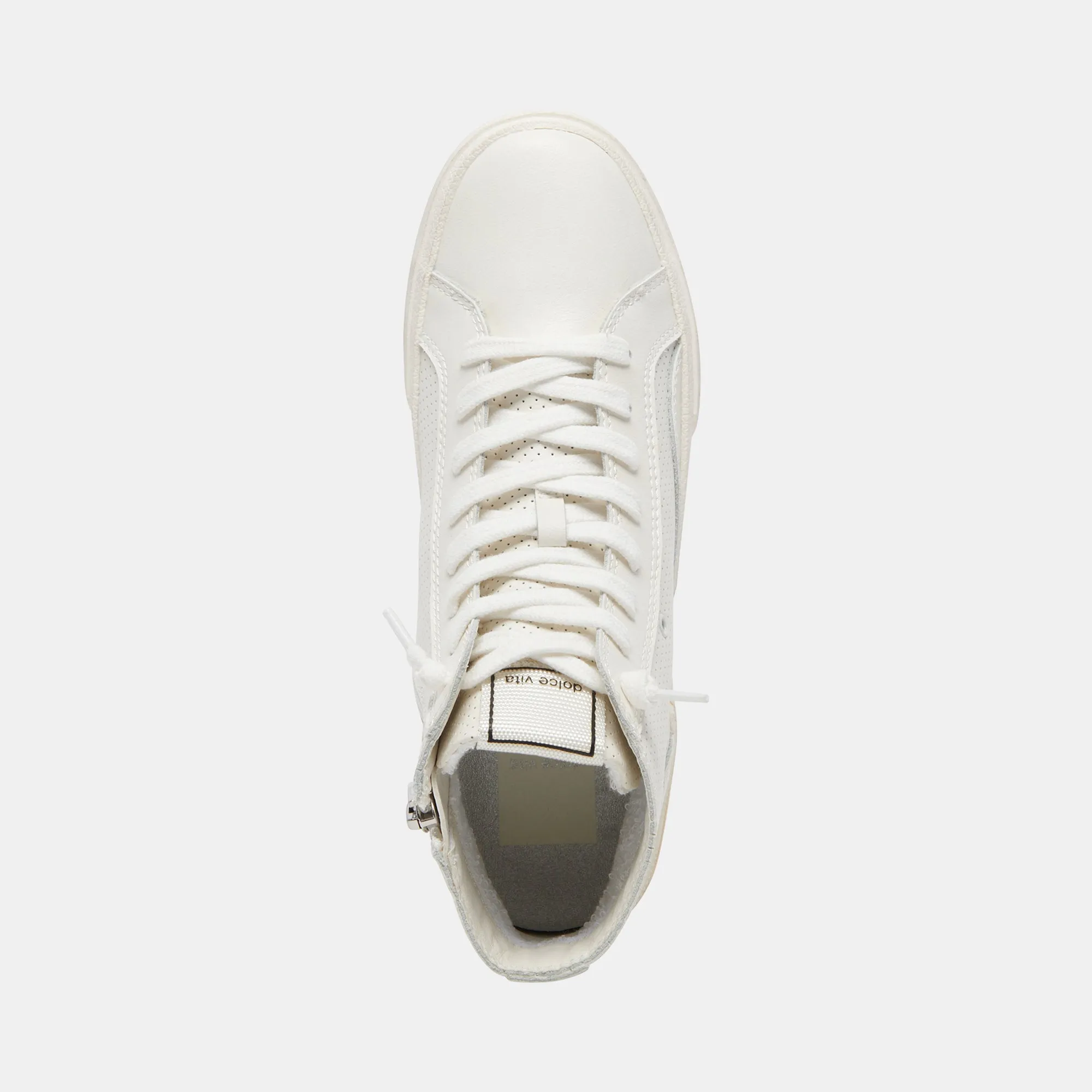 ZOHARA SNEAKERS WHITE PERFORATED LEATHER