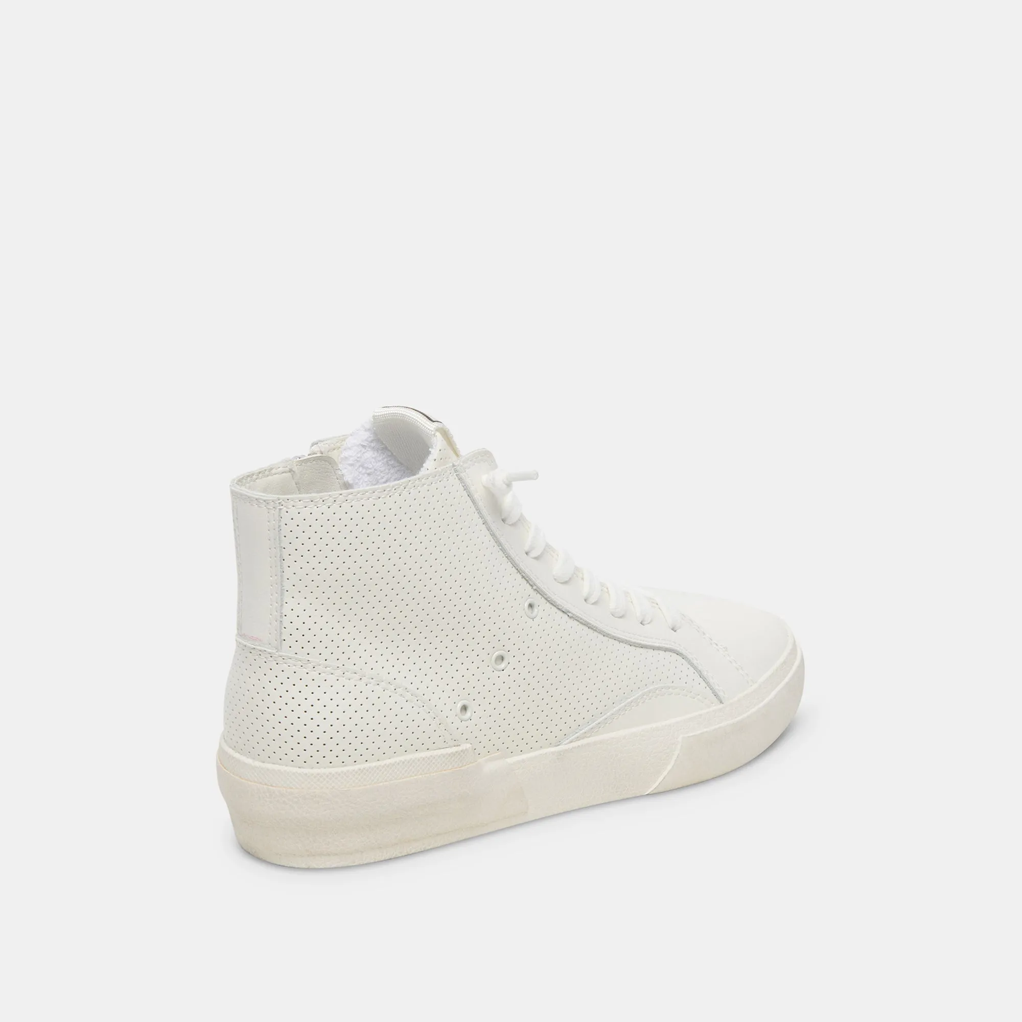 ZOHARA SNEAKERS WHITE PERFORATED LEATHER