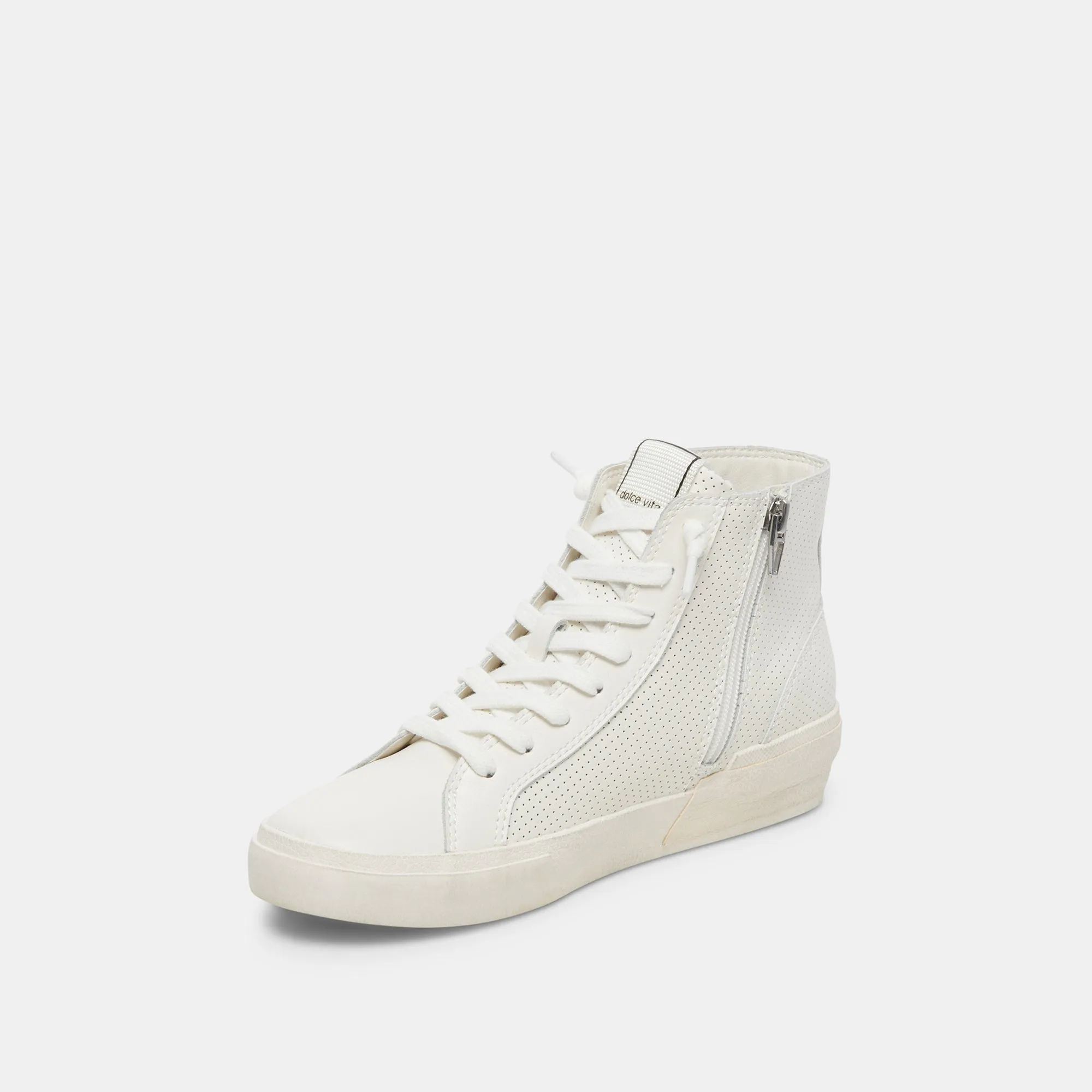 ZOHARA SNEAKERS WHITE PERFORATED LEATHER