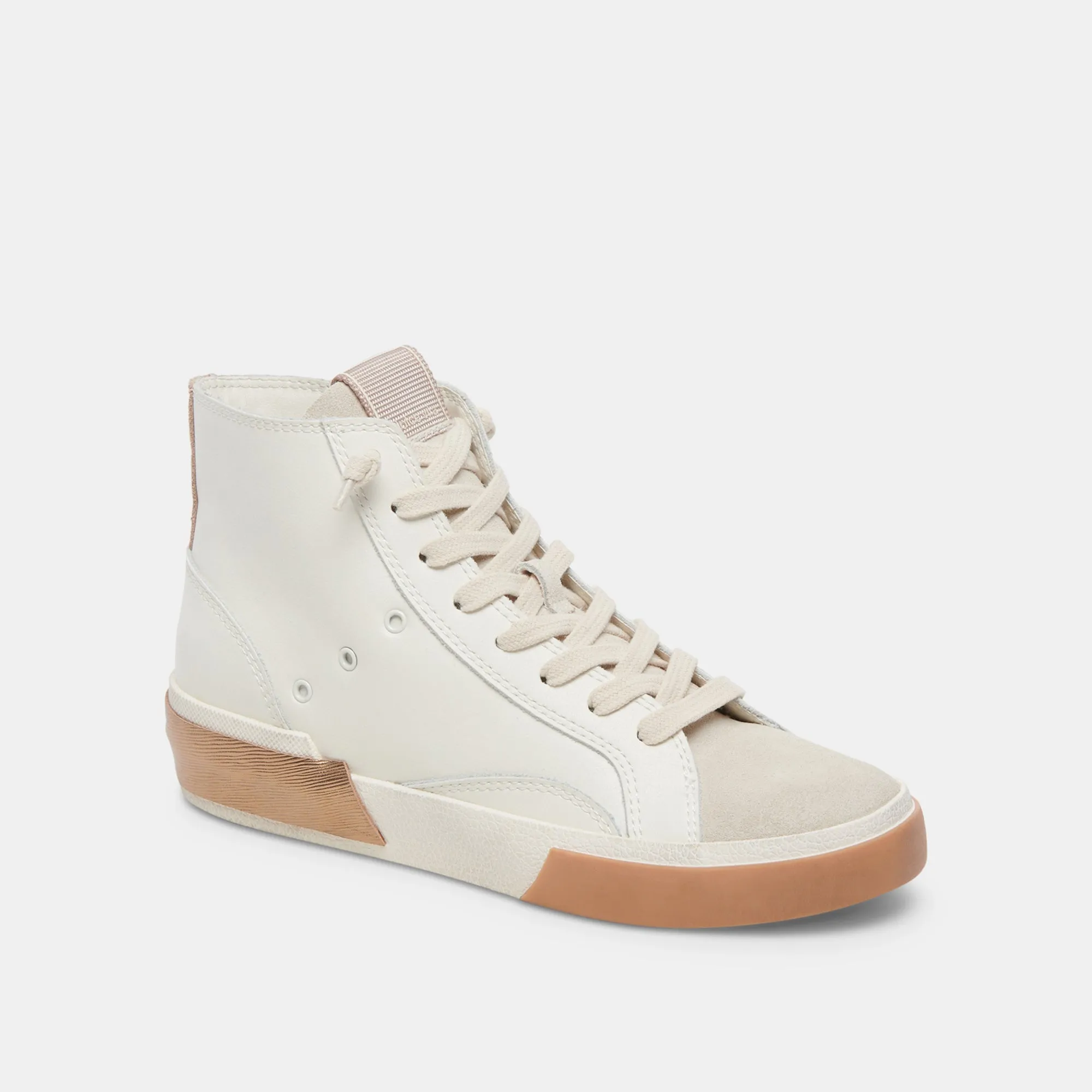 ZOHARA SNEAKERS WHITE TAN LEATHER - re:vita